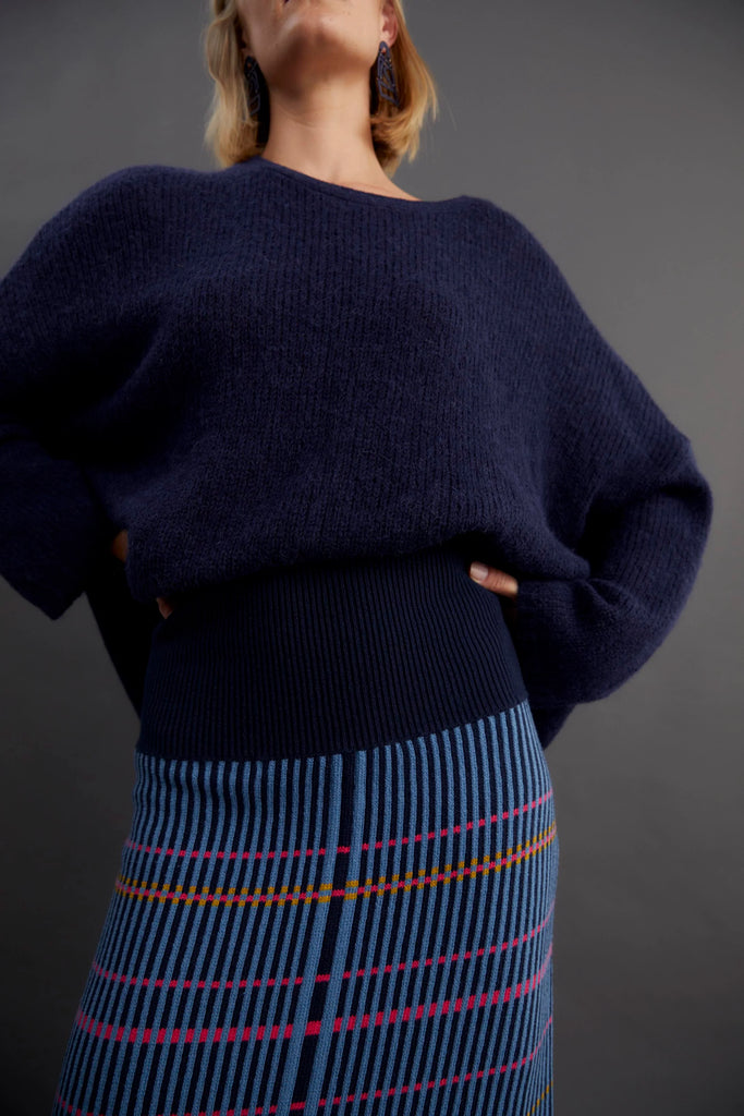 Elk | Agna Sweater | Steel Blue