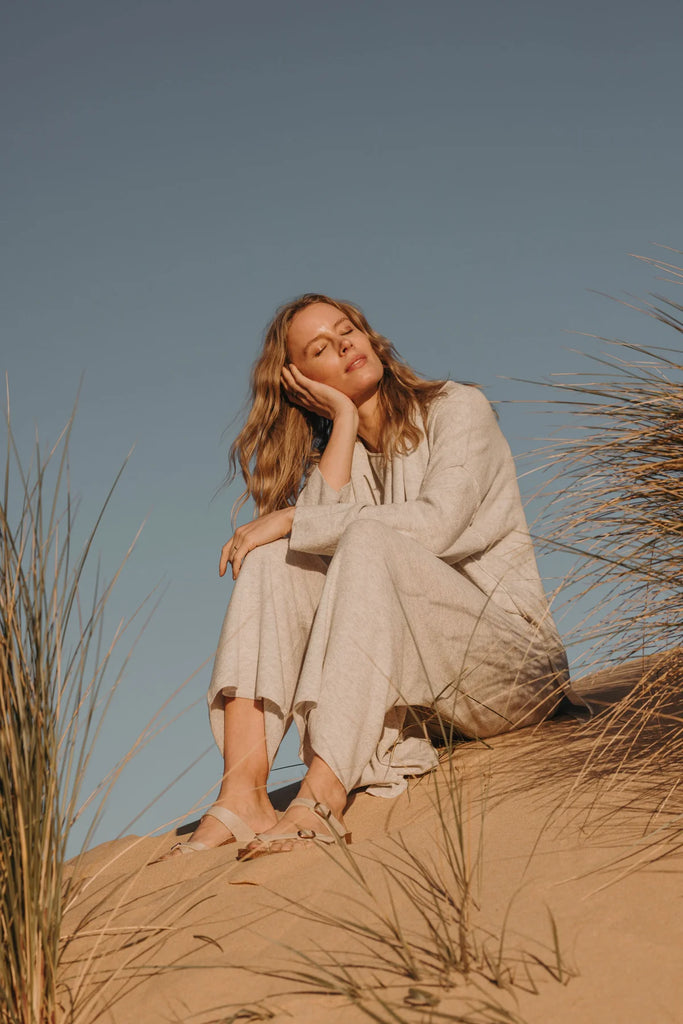 Talamaya | Retreat Merino Pullover | Marble