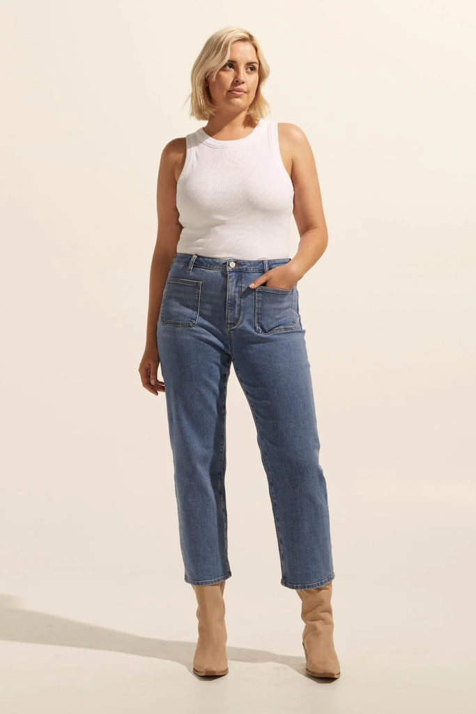 Zoe Kratzmann | College Jean | Mid Denim