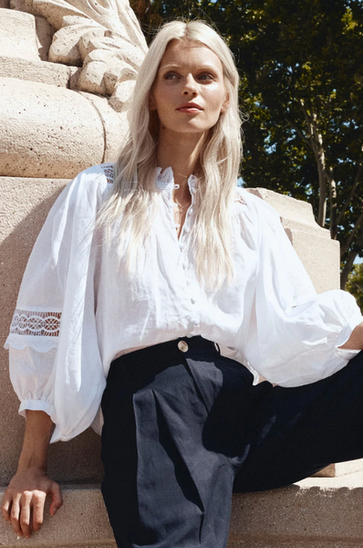 Zoe Kratzmann - Quell Top - Porcelain