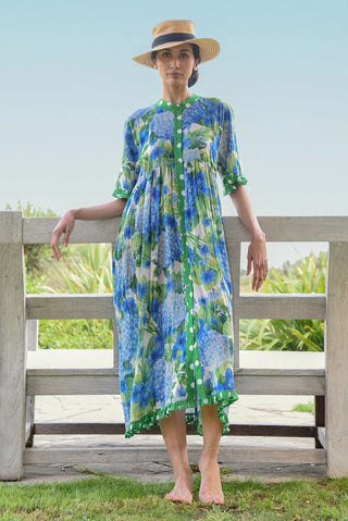 Don't Make Waves Dress – Hydrangea | Curate
