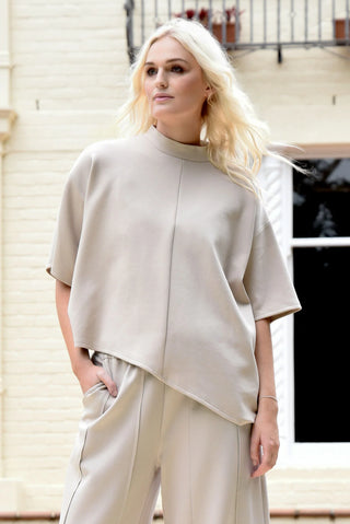 Lounge Effect Top – Bone | Curate