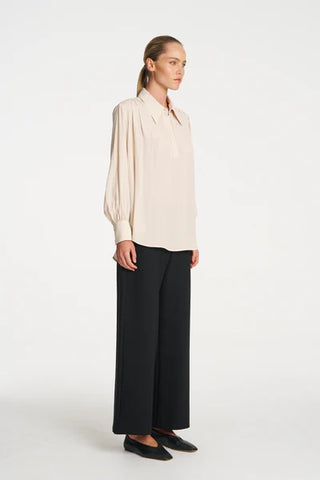Gathered Blouse - Vanilla | Mela Purdie