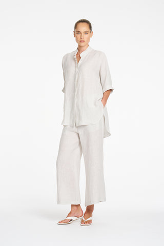 Lino Pant – Stucco | Mela Purdie