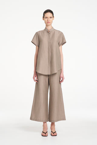 Soft Stand Shirt – Twig | Mela Purdie