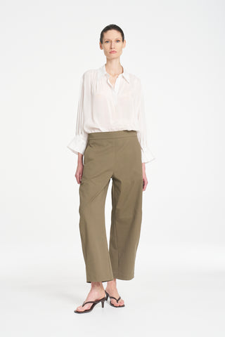 Barrel Leg Pant – Olive | Mela Purdie