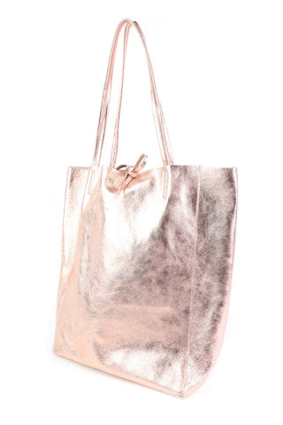 Large Tote - Metallic Rose