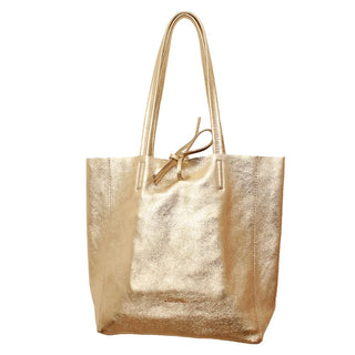 Large Tote - Metallic Gold