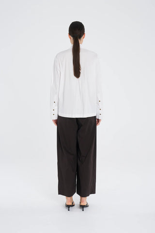 Stud Shirt - White | Mela Purdie