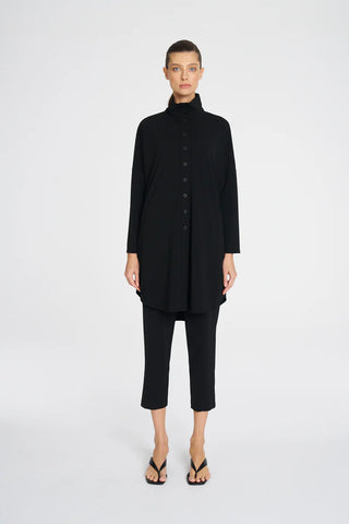 Tab Funnel Jacket - Black | Mela Purdie