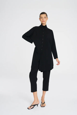 Tab Funnel Jacket - Black | Mela Purdie