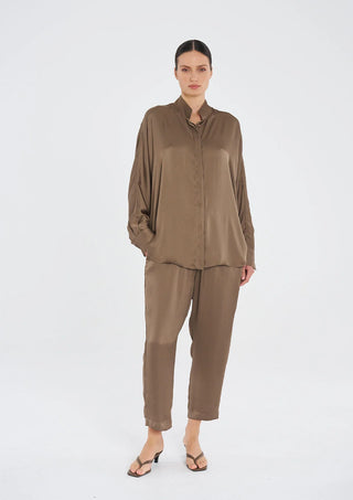 Dolman Villa Shirt - Sepia | Mela Purdie