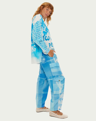 Kai Indigo Belted Pants - Indigo | Me369