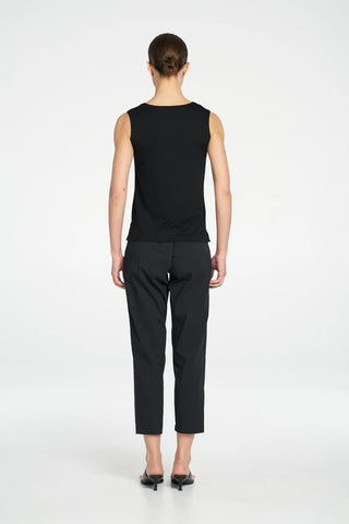 Zip Tapered Pant – Black | Mela Purdie