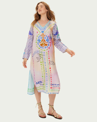 Violet V-neck Dress - Runic Whisper | Me369