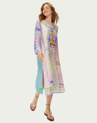 Violet V-neck Dress - Runic Whisper | Me369