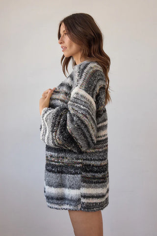 Luella Cardigan - Black Multi | Estilo Emporio