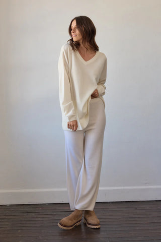 Camille Reversible Cashmere Sweater - Off White | Estilo Emporio
