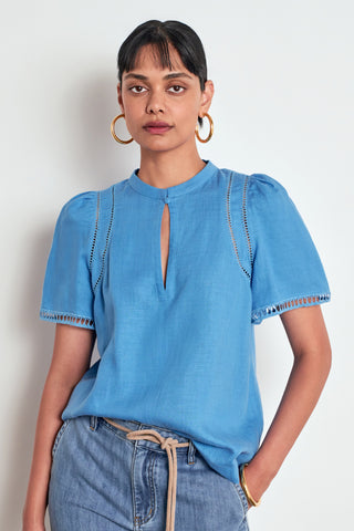 Charm Top – Lagoon | Zoe Kratzmann