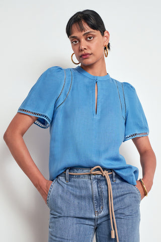 Charm Top – Lagoon | Zoe Kratzmann