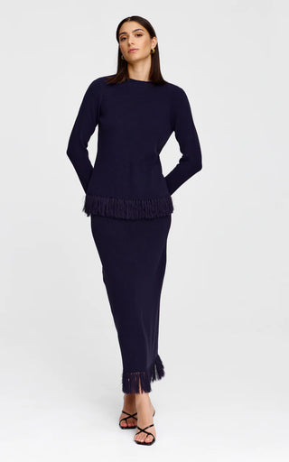 Marigold Knit Skirt - Midnight | Kinney