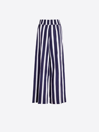 Marian Stripe Trousers – Navy & White Stripe | Vilagallo