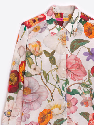 Gaby Floral Print Shirt – Multicolour Floral | Vilagallo