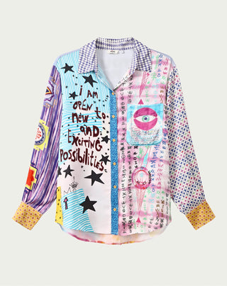 Isabel Runic Whisper Printed Shirt | Me369