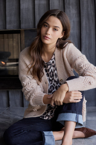 Trellis Cardi - Honey | Lania