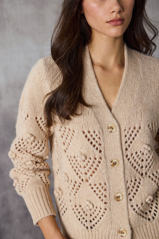 Trellis Cardi - Honey | Lania