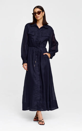 Laurel Dress - Midnight | Kinney