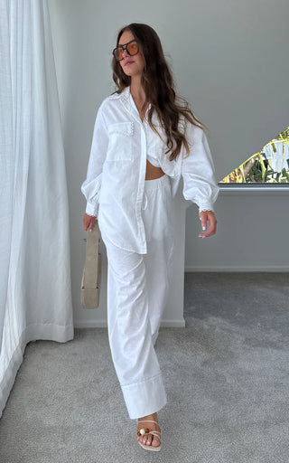 Laurel Shirt - Ivory | Kinney
