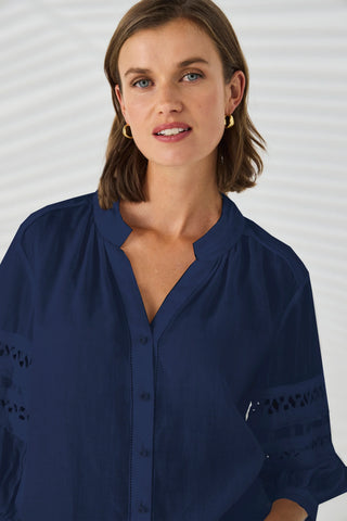 Spiral Shirt - Sapphire | Lania The Label