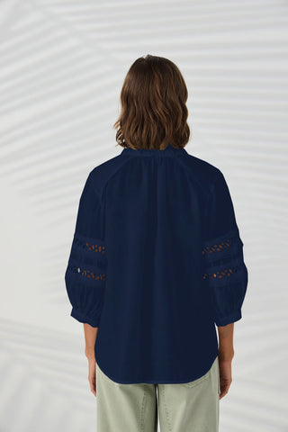 Spiral Shirt - Sapphire | Lania The Label