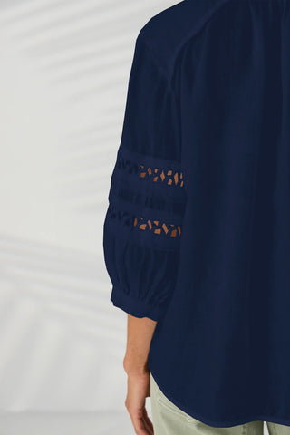 Spiral Shirt - Sapphire | Lania The Label