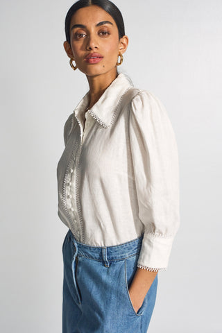 Serenade Top – Porcelain | Zoe Kratzmann