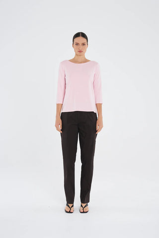 Relaxed Boat Neck - Rosebud | Mela Purdie