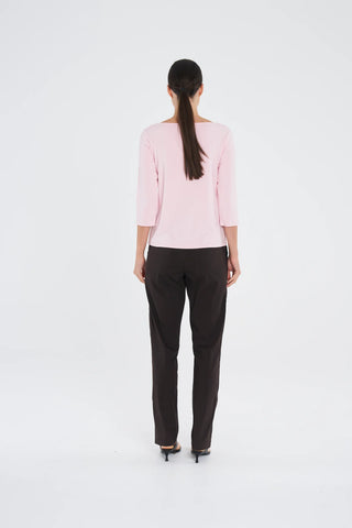 Relaxed Boat Neck - Rosebud | Mela Purdie