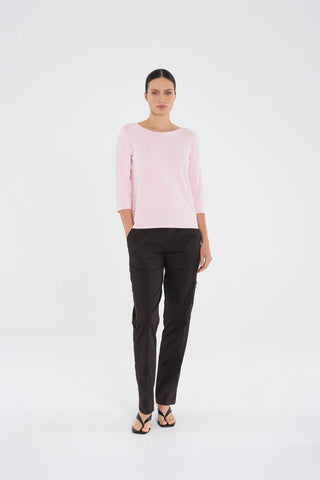 Relaxed Boat Neck - Rosebud | Mela Purdie