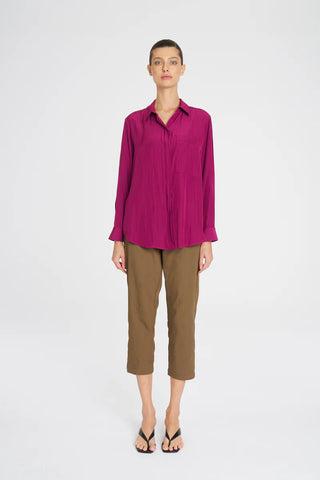 Single Pocket Shirt - Mulberry | Mela Purdie