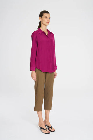 Single Pocket Shirt - Mulberry | Mela Purdie