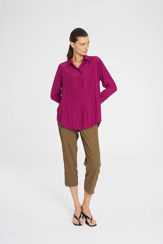 Single Pocket Shirt - Mulberry | Mela Purdie
