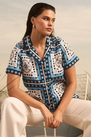 Lumen top - bay scarf