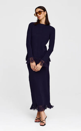 Marigold Knit Top - Midnight | Kinney