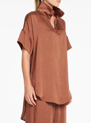 Funnel Tunic – Cinnabar | Mela Purdie