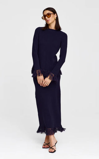 Marigold Knit Skirt - Midnight | Kinney