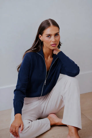 Zip Bomber – Navy | Bridge & Lord