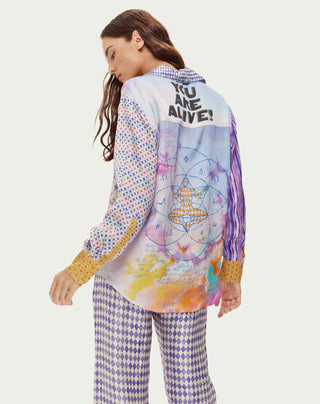 Isabel Runic Whisper Printed Shirt | Me369