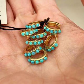 Blue Opal Crystal Huggies | Fairley