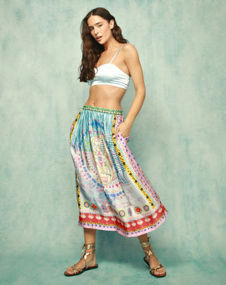Vanessa Runic Whisper Printed Skirt | Me369